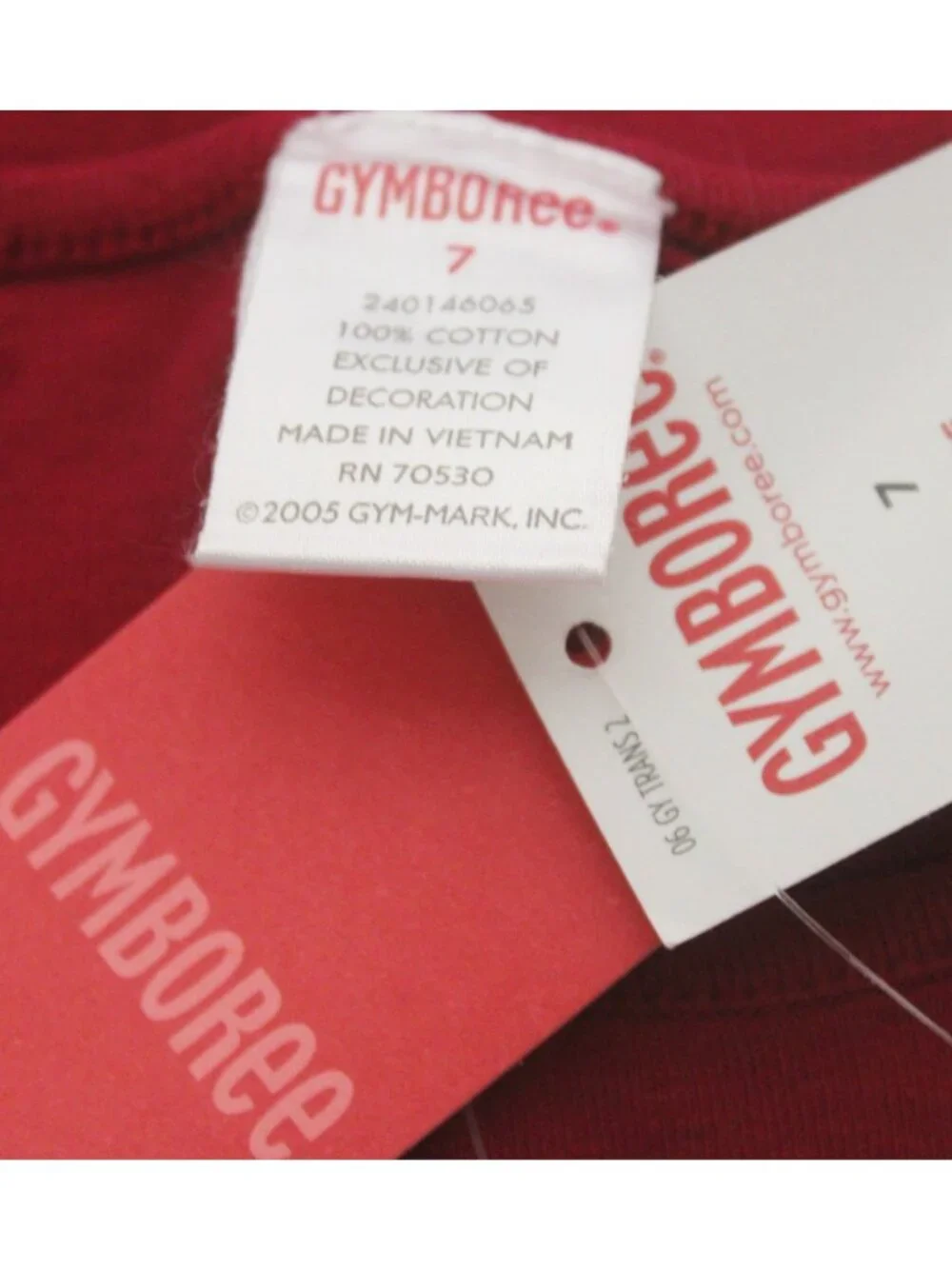 2006 Gymboree Cherry Pie Pretty Please Sequin Red Shirt Bow sz 7 Cap Sleeve NEW